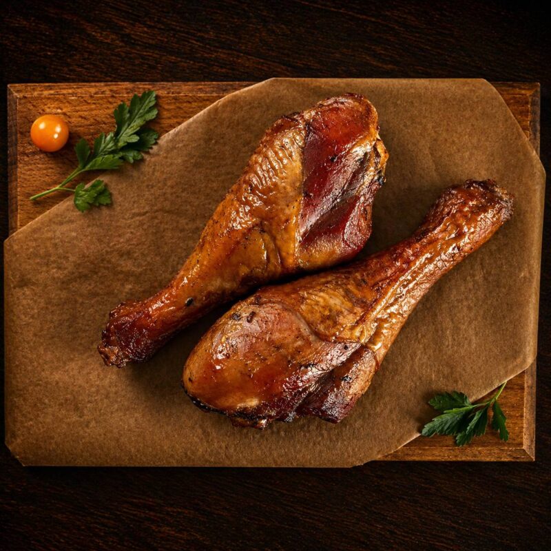 Голень индейки горячего копчения на дровах, вкус деревни — Ферма Корневых