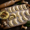 Вареники с картошкой и лесными грибами